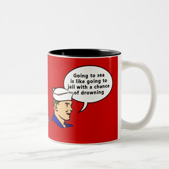 Tasse 2 Couleurs Marin de Sammy (Droit)