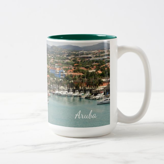 Tasse 2 Couleurs Marina d'Aruba (Droit)