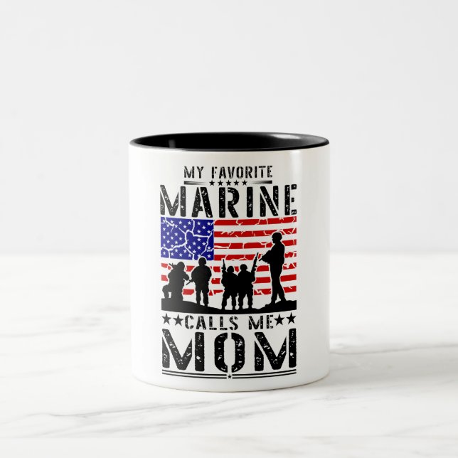 Tasse 2 Couleurs Marine Maman (Centre)