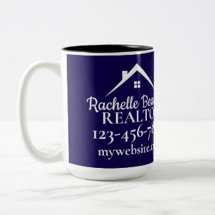 Tasse 2 Couleurs Marketing Immobilier Realtor Personnalisé