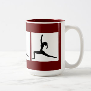 Tasse 2 Couleurs Maroon Fun Designs - Combo Coffee Mug/ Cup (15 OZ)
