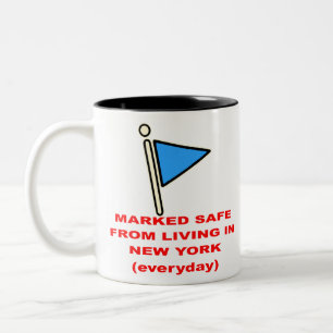 Tasse 2 Couleurs Marqué Sûr De Vivre À New York #