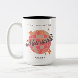 Tasse 2 Couleurs Marseille France City mode disco rose