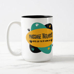 Tasse 2 Couleurs Massage Les Mains Des Thérapeutes Rub Coloré