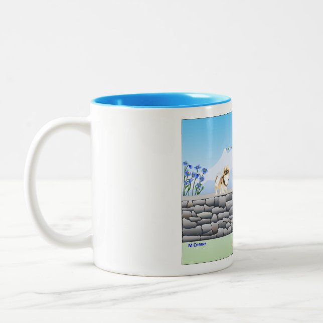 Tasse 2 Couleurs Mastiff tibétain/Mug de café espagnol tibétain (Gauche)