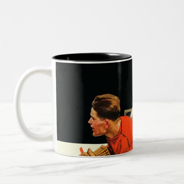 Tasse 2 Couleurs Match de hockey sur glace (Gauche)