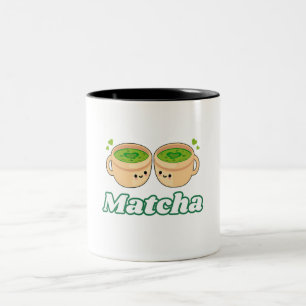Tasse 2 Couleurs Matcha Cute Kawaii pour thé matcha sur