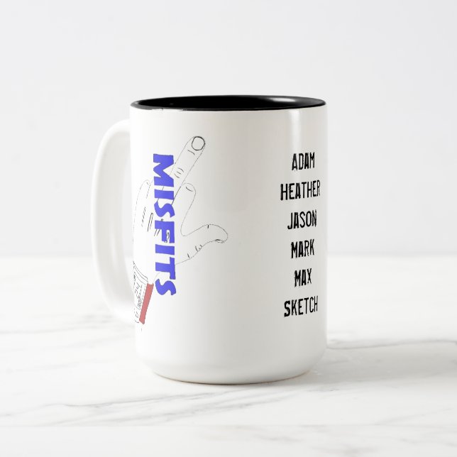Tasse 2 Couleurs Mauvais ajustement Mug, 11oz/15oz (Devant gauche)