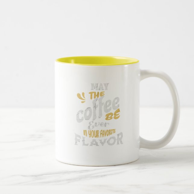 Tasse 2 Couleurs May the Coffee (Droit)