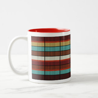 Tasse 2 Couleurs MCM Mod MidCentury Mad Men Style Stripes