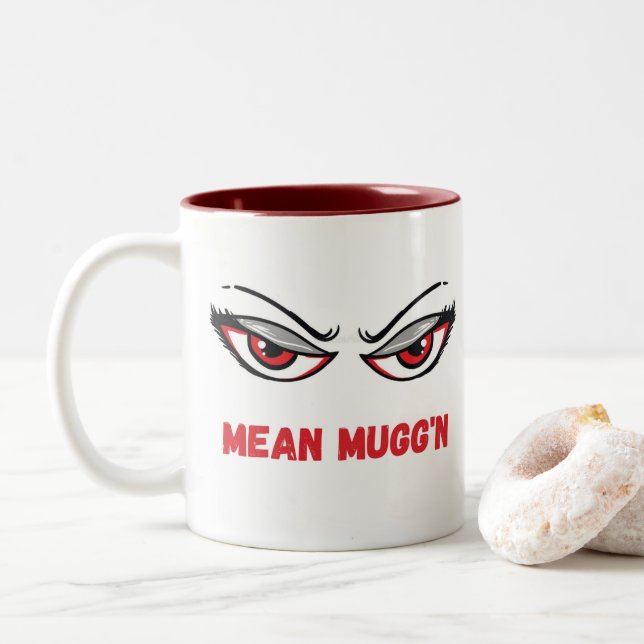 Tasse 2 Couleurs Mean Mugg'n Coffee Cup (Avec donut)