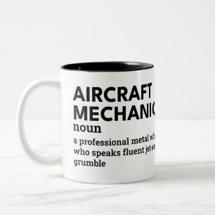 Tasse 2 Couleurs Mécanique d'aéronef - Définition de travail hérédi