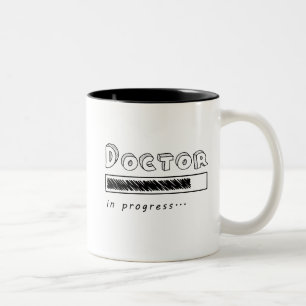 Tasse 2 Couleurs Médecin en cours de formation barre de chargement