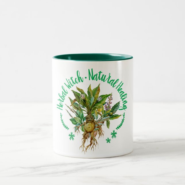 Tasse 2 Couleurs Médecine d'usines d'herbes de Herbalism de (Centre)