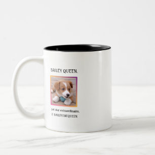 Tasse 2 Couleurs Médias Sociaux Personnalisés Insta Fameux Animal P
