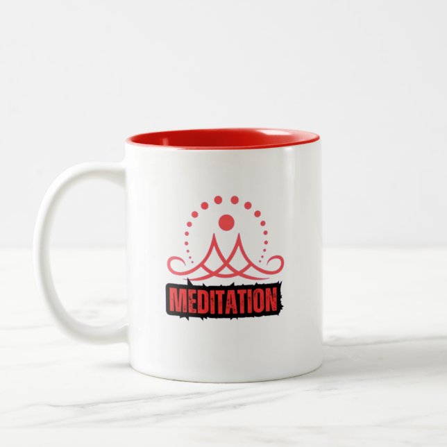 Tasse 2 Couleurs Méditation de la conscience (Gauche)