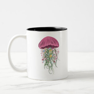 Tasse 2 Couleurs Méduses et fleurs