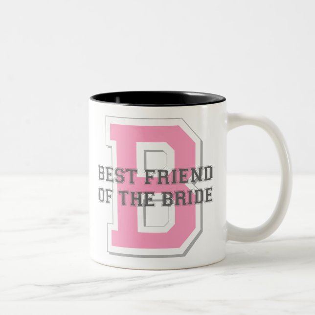 Tasse 2 Couleurs Meilleur ami de l'acclamation de jeune mariée (Droit)