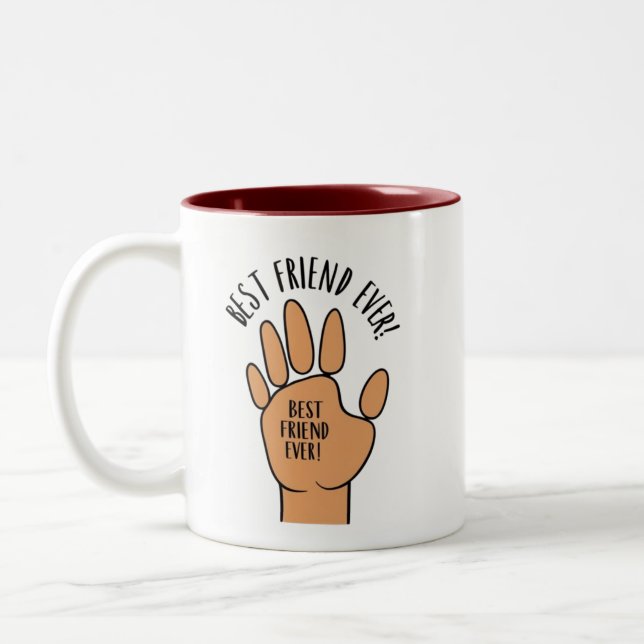 Tasse 2 Couleurs Meilleur ami jamais (Gauche)