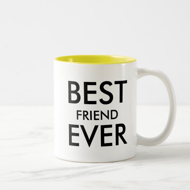 Tasse 2 Couleurs Meilleur ami jamais | Cadeau d'amitié (Droit)