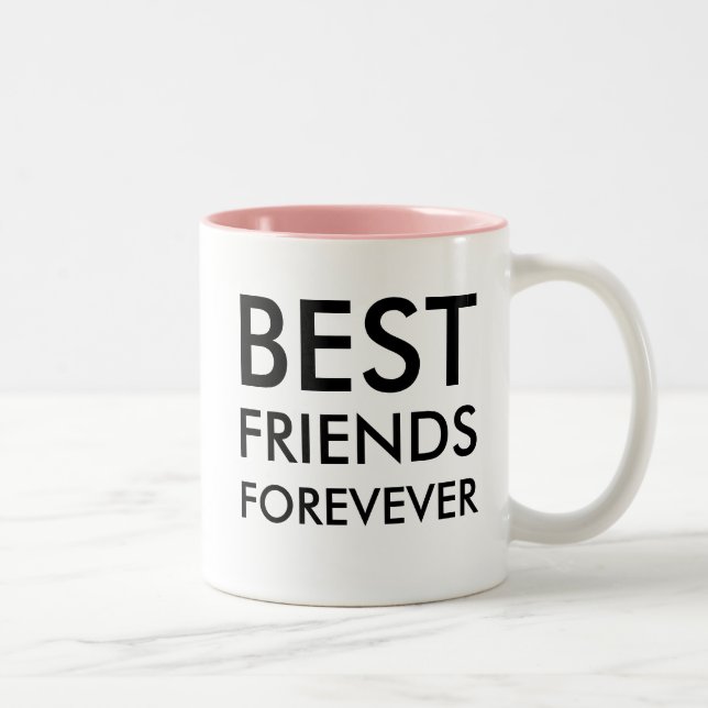Tasse 2 Couleurs Meilleur ami pour toujours | Cadeau d'amitié (Droit)