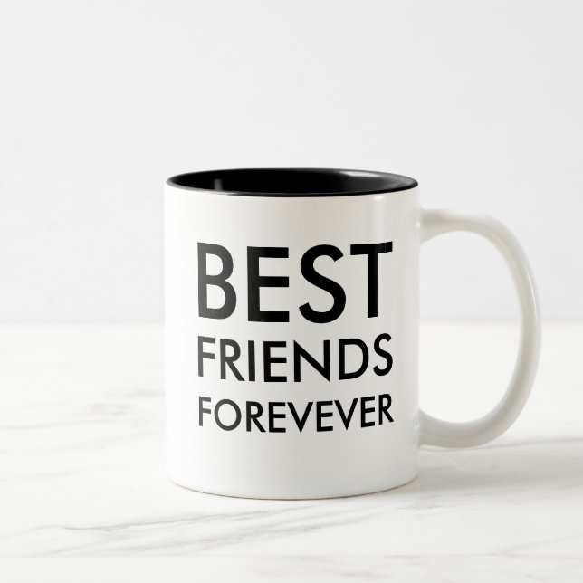 Tasse 2 Couleurs Meilleur ami pour toujours | Cadeau d'amitié (Droit)
