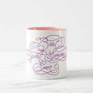 Tasse 2 Couleurs Meilleur Balayage Droit Jamais Drôle Petite Aimée