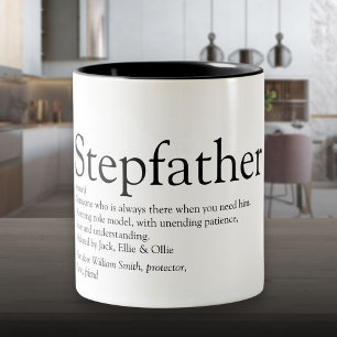 Tasse 2 Couleurs Meilleur beau-père du monde, définition de beau-pè