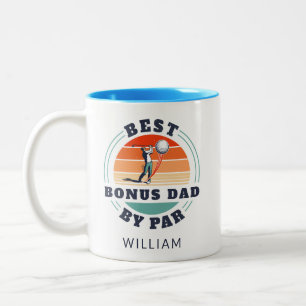 Tasse 2 Couleurs Meilleur Bonus Papa Fête des pères Golf Lover Cust
