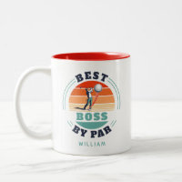 Meilleur Boss Par Par Custom Retro Golf Lover Empl