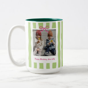Tasse 2 Couleurs Meilleur cadeau d'anniversaire de tante personnali