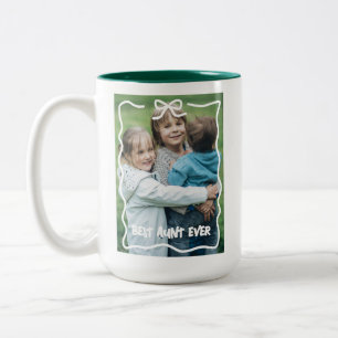 Tasse 2 Couleurs Meilleur cadeau d'anniversaire de tante personnali