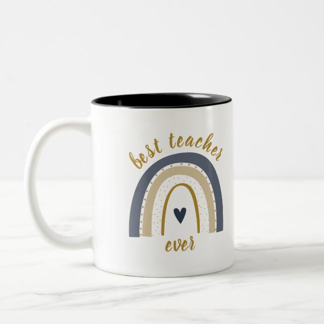 Tasse 2 Couleurs Meilleur cadeau du professeur (Gauche)