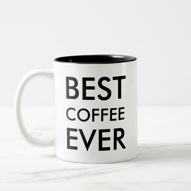 Tasse 2 Couleurs Meilleur Café jamais | Amateur de café Cadeau (Gauche)