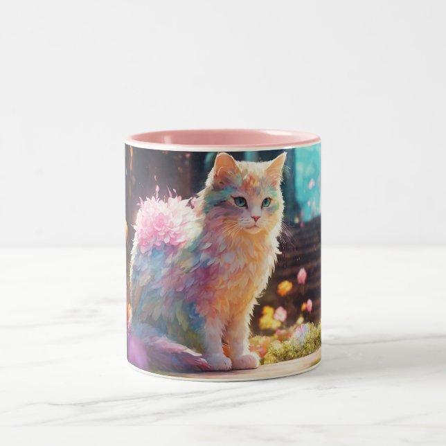 TASSE 2 COULEURS MEILLEUR CHAT MOM JAMAIS (Centre)