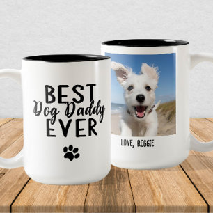 Tasse 2 Couleurs Meilleur Chien Papa Jamais Personnalisé Chien Papa