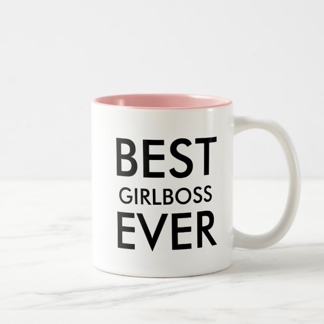 Tasse 2 Couleurs Meilleur gestionnaire jamais | Cadeau de bureau (Droit)