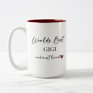 Tasse 2 Couleurs Meilleur Gigi et cadeau photo le plus aimé au mond