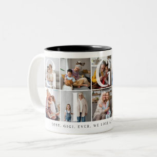 Tasse 2 Couleurs Meilleur Gigi Ever, 10 Cadeau de la grille photo p