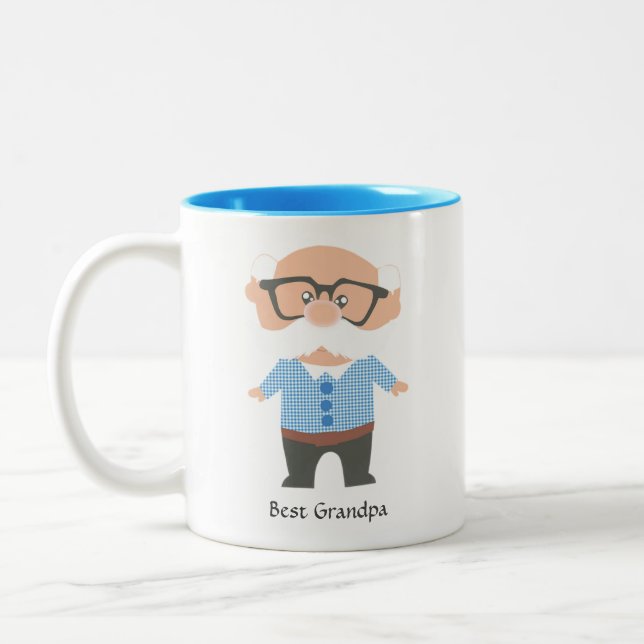 Tasse 2 Couleurs Meilleur grand-père (Gauche)