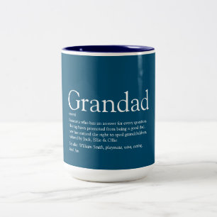 Tasse 2 Couleurs Meilleur Grand-père Papa Définition du Monde
