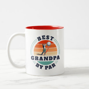 Tasse 2 Couleurs Meilleur Grand-Père Par Par Fête des pères Retro C