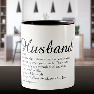 Tasse 2 Couleurs Meilleur mari du monde Définition Script