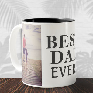 Tasse 2 Couleurs Meilleur mauvais père de la fête des pères 2 Colla
