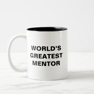 Tasse 2 Couleurs Meilleur Mentor au Monde Merci Professeur