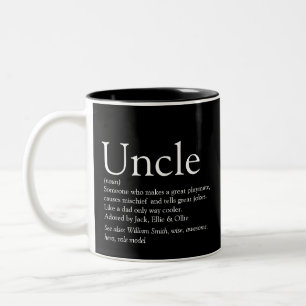 Tasse 2 Couleurs Meilleur oncle du monde Funcle Définition moderne 