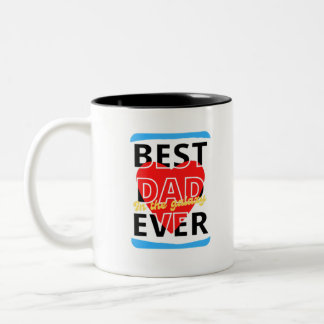 Tasse 2 Couleurs Meilleur papa de la galaxie de tous les temps