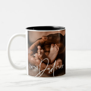 Tasse 2 Couleurs Meilleur Papa De Tous Les Temps Moderne Classique