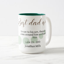 Meilleur papa jamais Luke 15:20 Meilleur Père