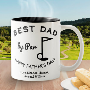 Tasse 2 Couleurs Meilleur Papa par Le père de la fête des pères Gol